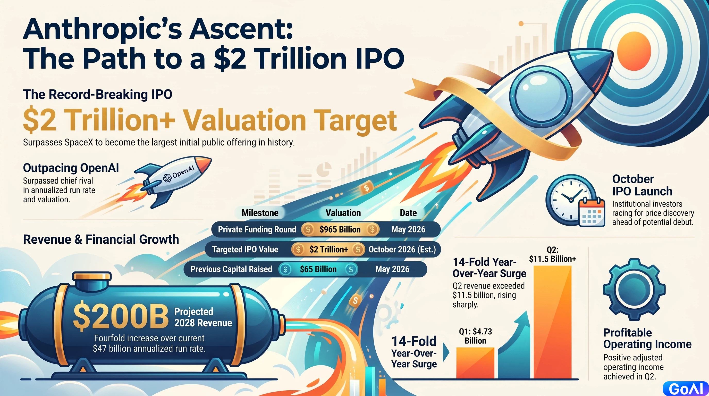 Ahead of Blockbuster IPO, Anthropic Reportedly Forecasts 2028 Revenue Reaching Up to $200B