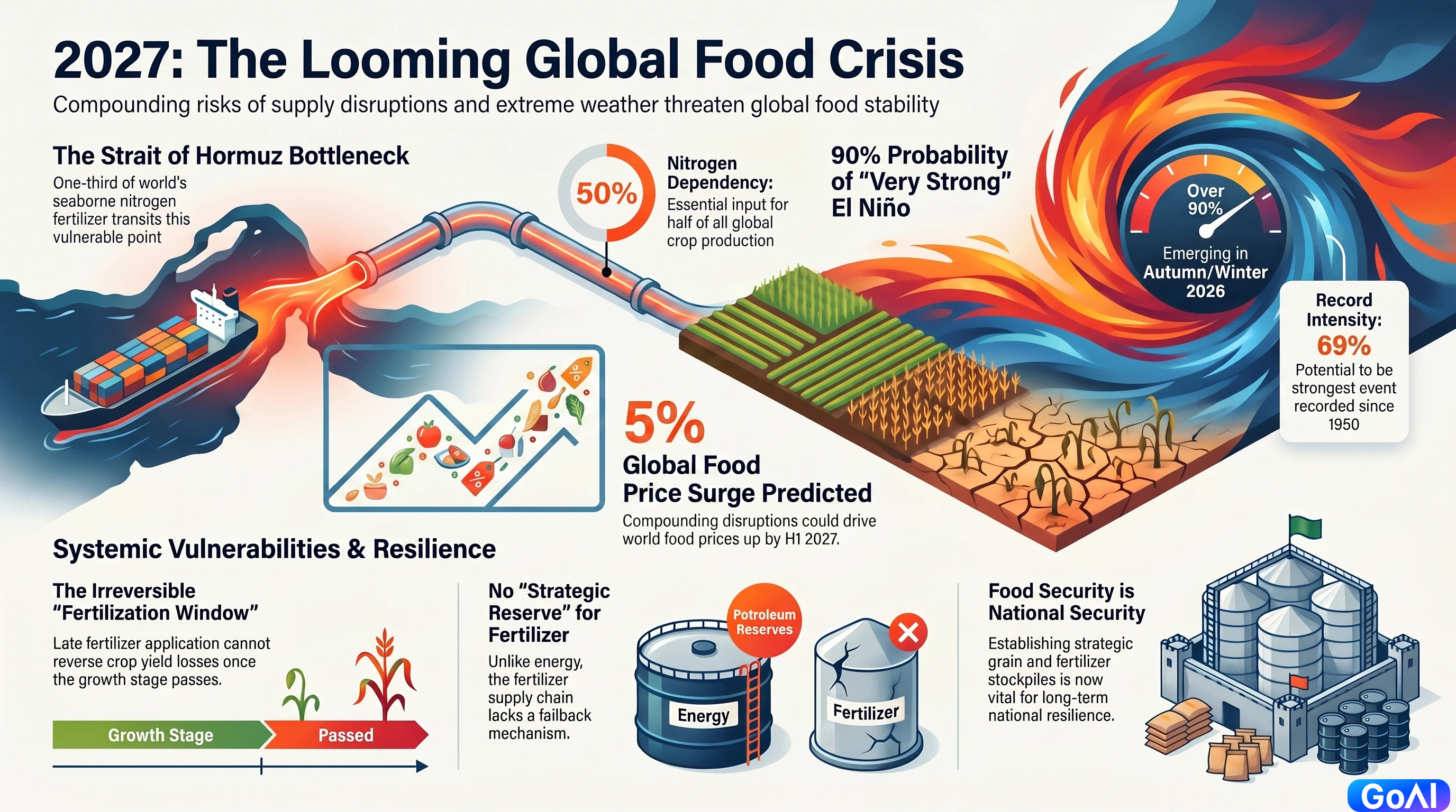 JPMorgan Warns Global Food Crisis Could Erupt Next Year; Fertilizer Supply Chains Lack Buffers